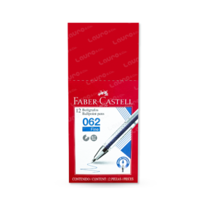 bolígrafo azul 0.7mm faber castell — caja