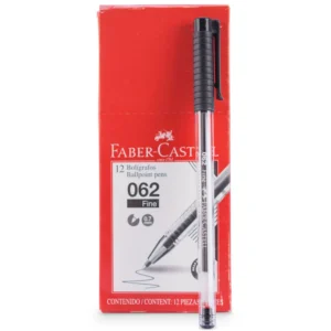 bolígrafo azul 0.7mm faber castell — caja