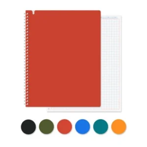 cuaderno espiral 100 hojas de líneas fast
