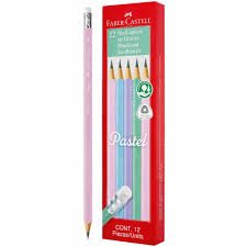 ecolápices de grafito pastel faber castell — caja