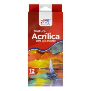 pintura acrílica artística fast — 12 colores